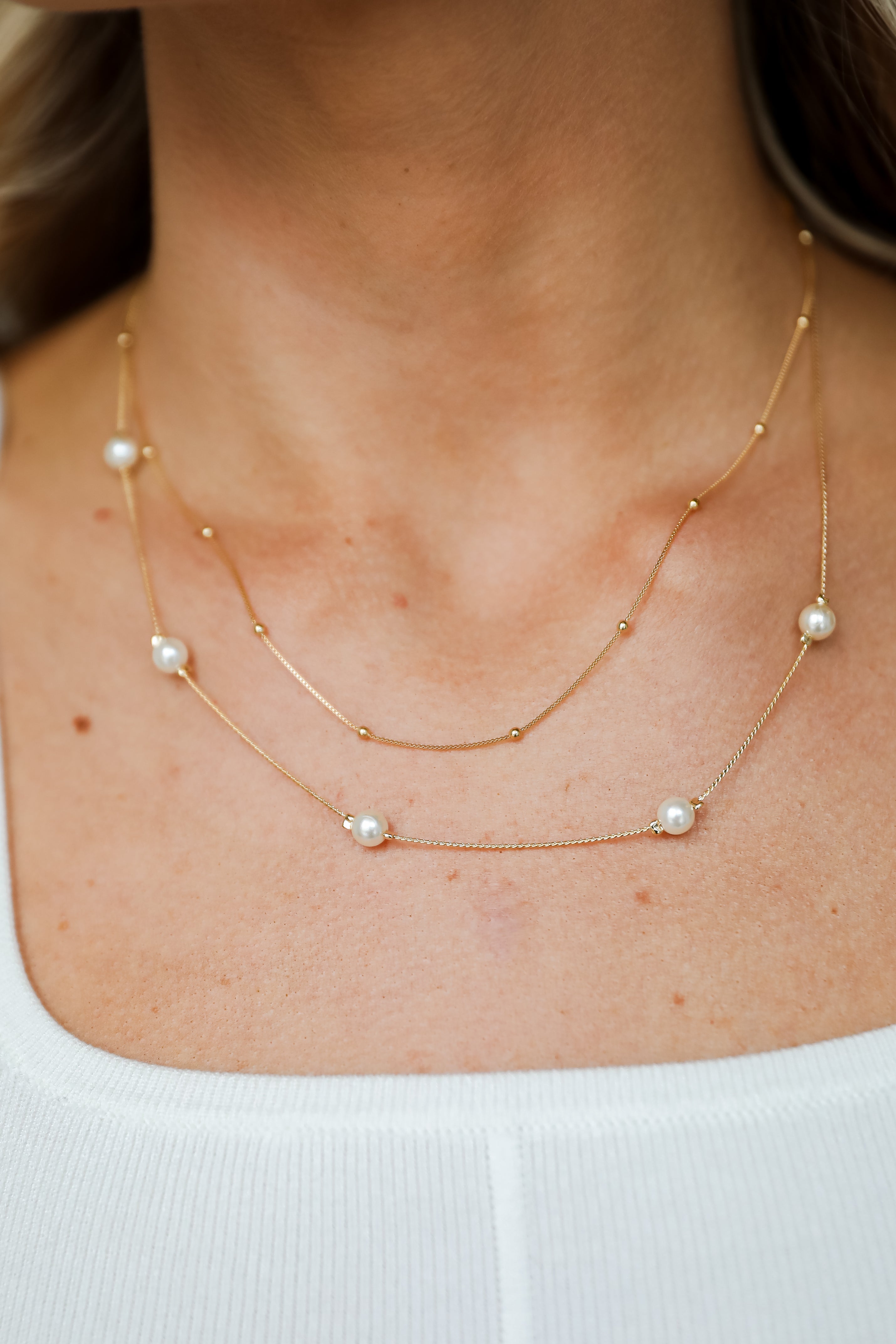 pearl necklaces