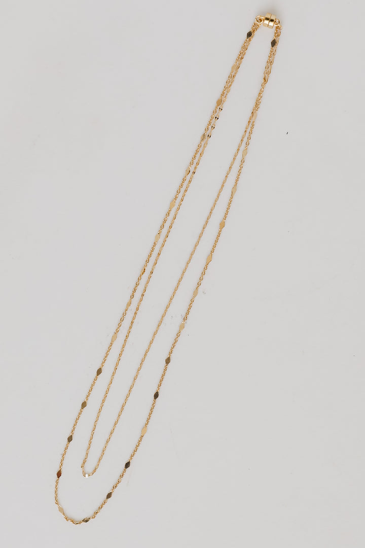 Eleanor Gold Layered Chain Necklace