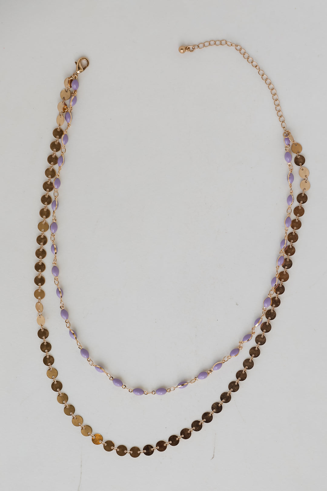 Naomi Lavender Layered Necklace