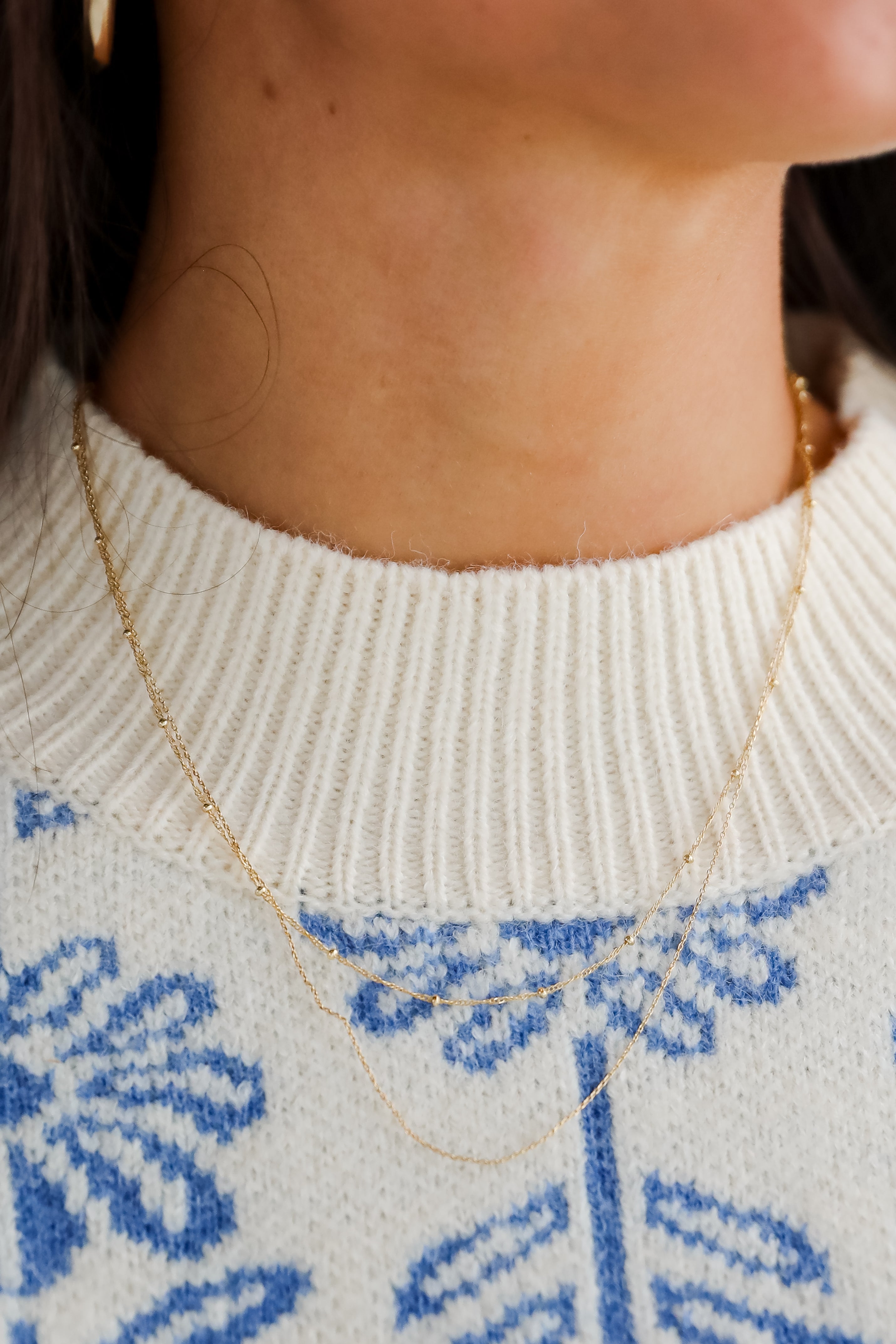 Esther Gold Layered Chain Necklace