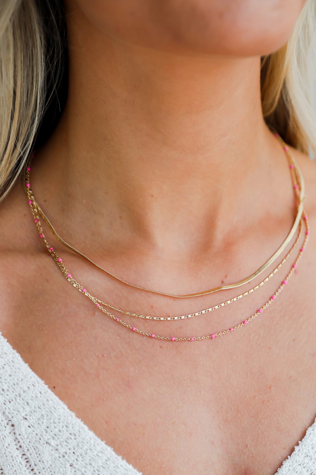 layered necklaces