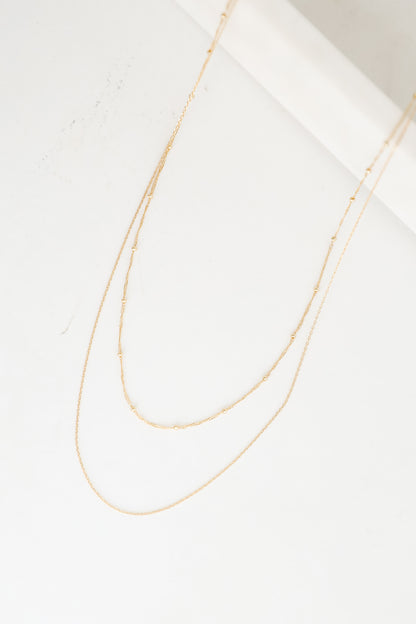 Esther Gold Layered Chain Necklace