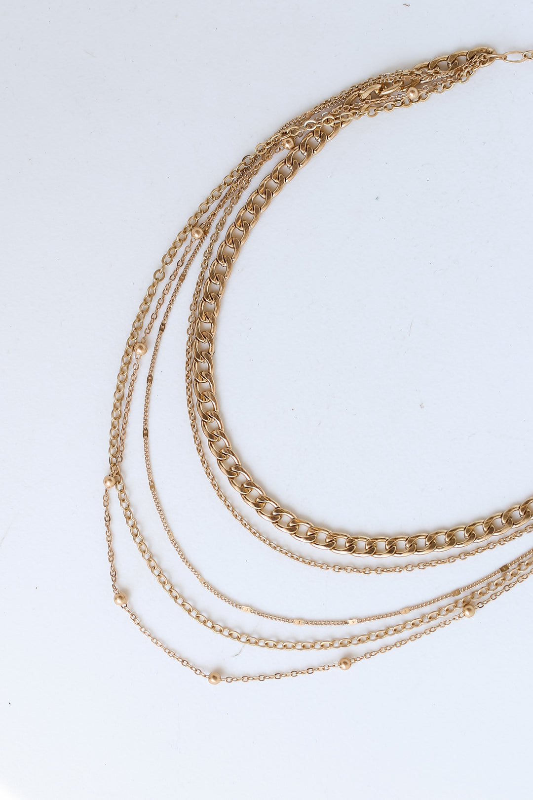 Gold Chain Layered Necklace