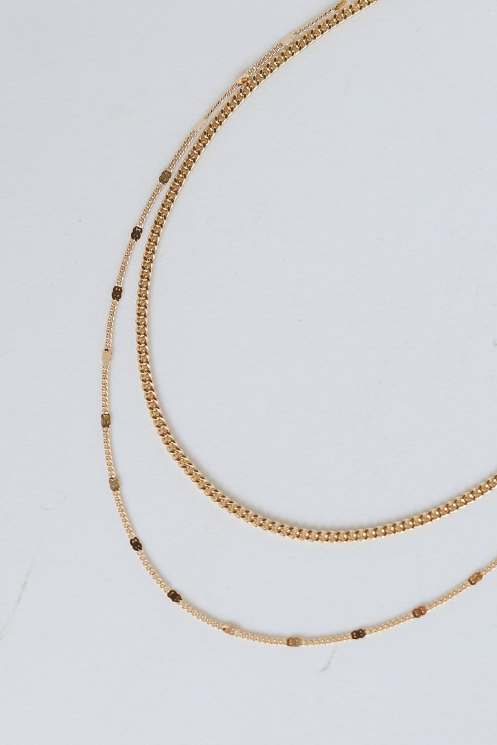 Gold Layered Chain Necklace