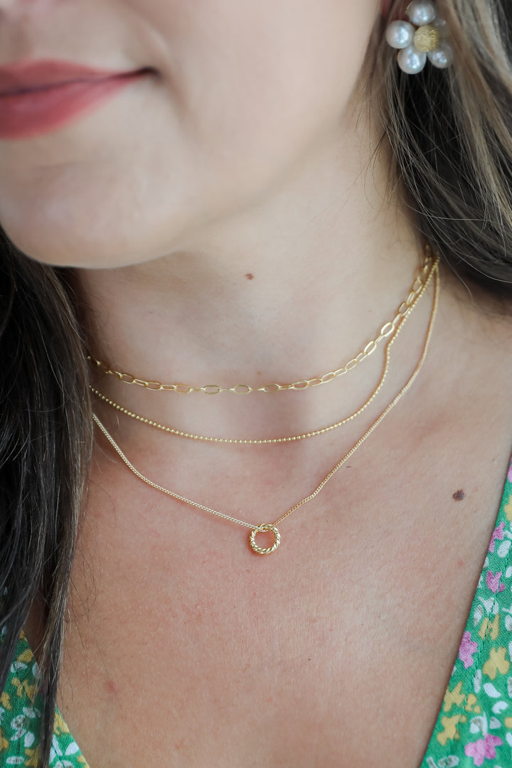 Maddy Gold Layered Chain Necklace