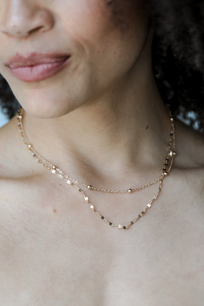 Gold Layered Chain Necklace