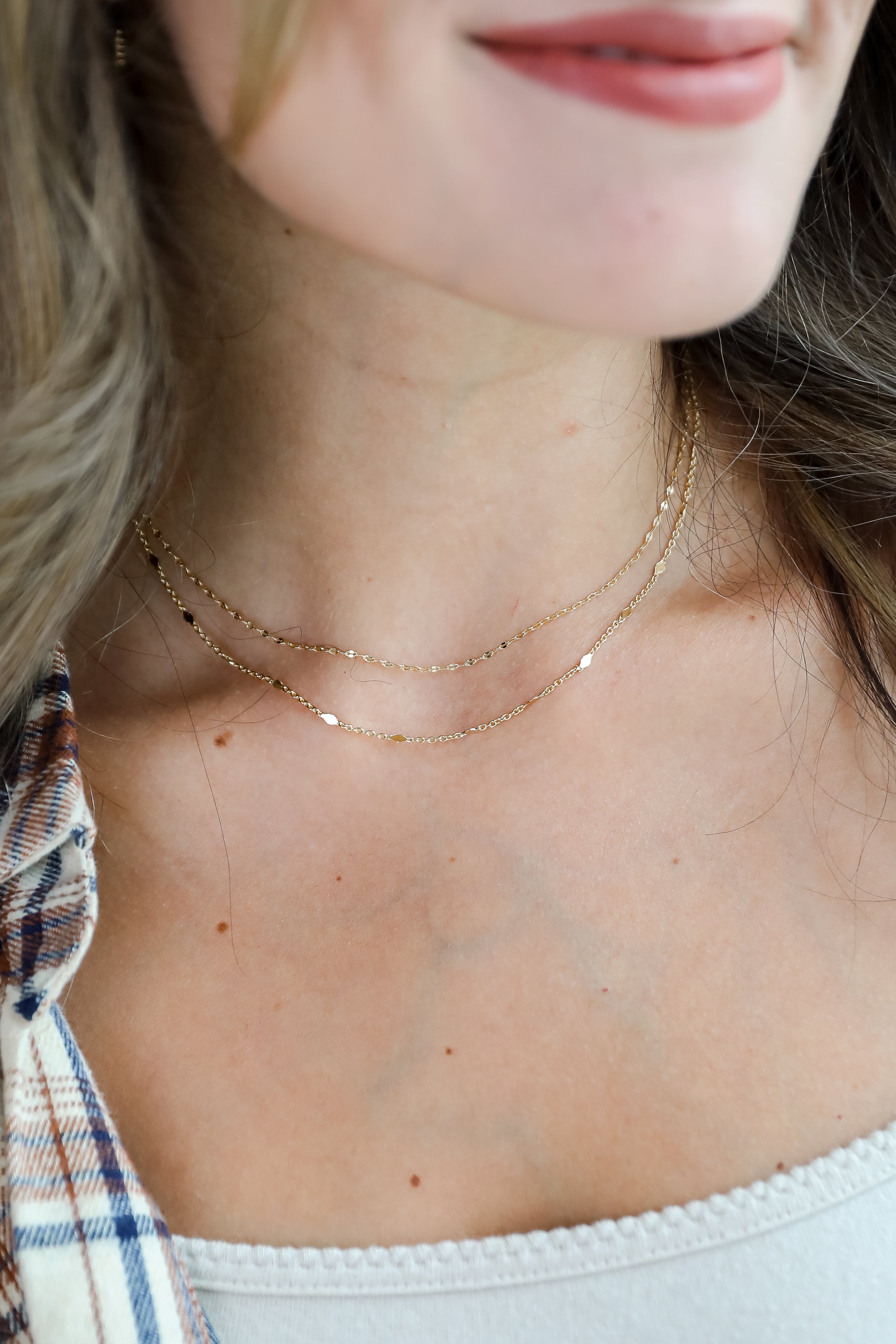 Eleanor Gold Layered Chain Necklace