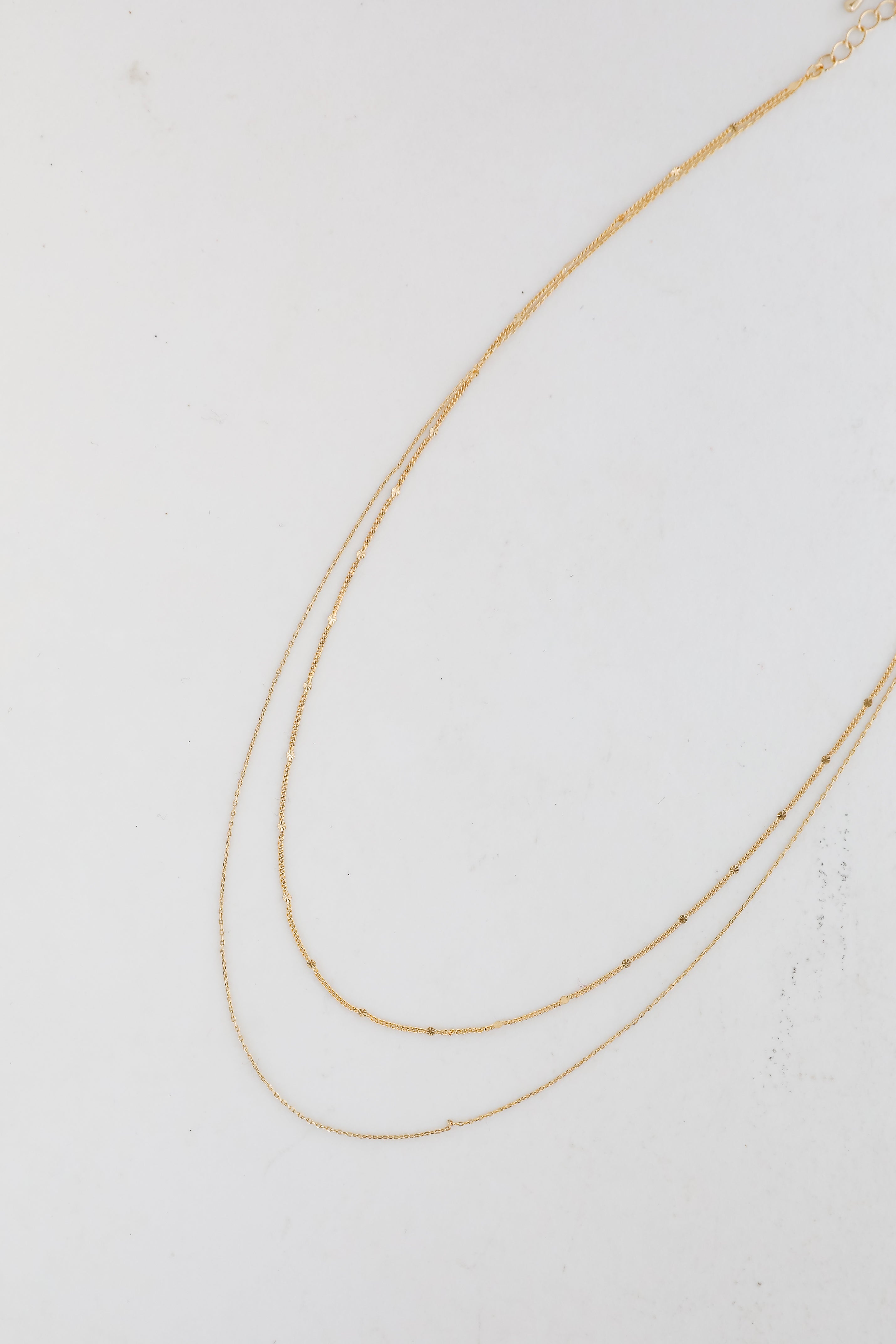 Abbie Gold Layered Chain Necklace