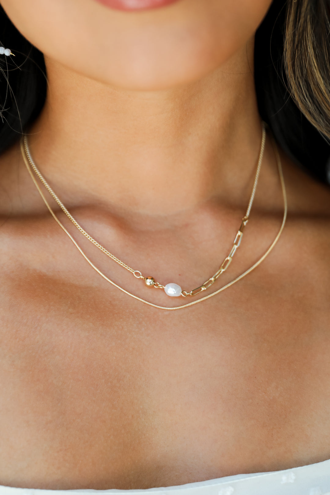 Mary Gold Layered Chain Necklace