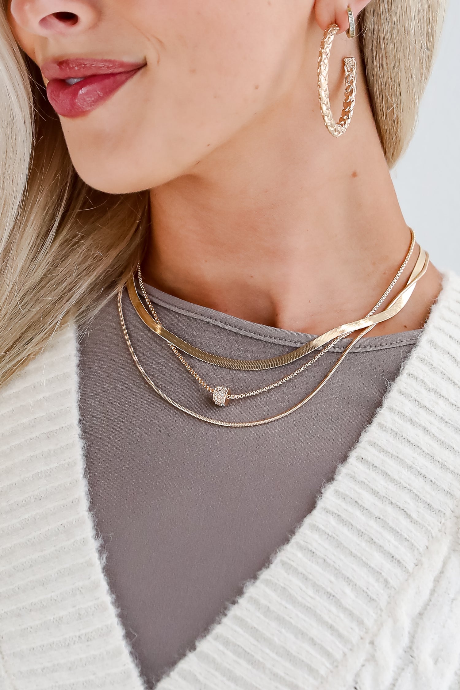 Willow Gold Layered Chain Necklace