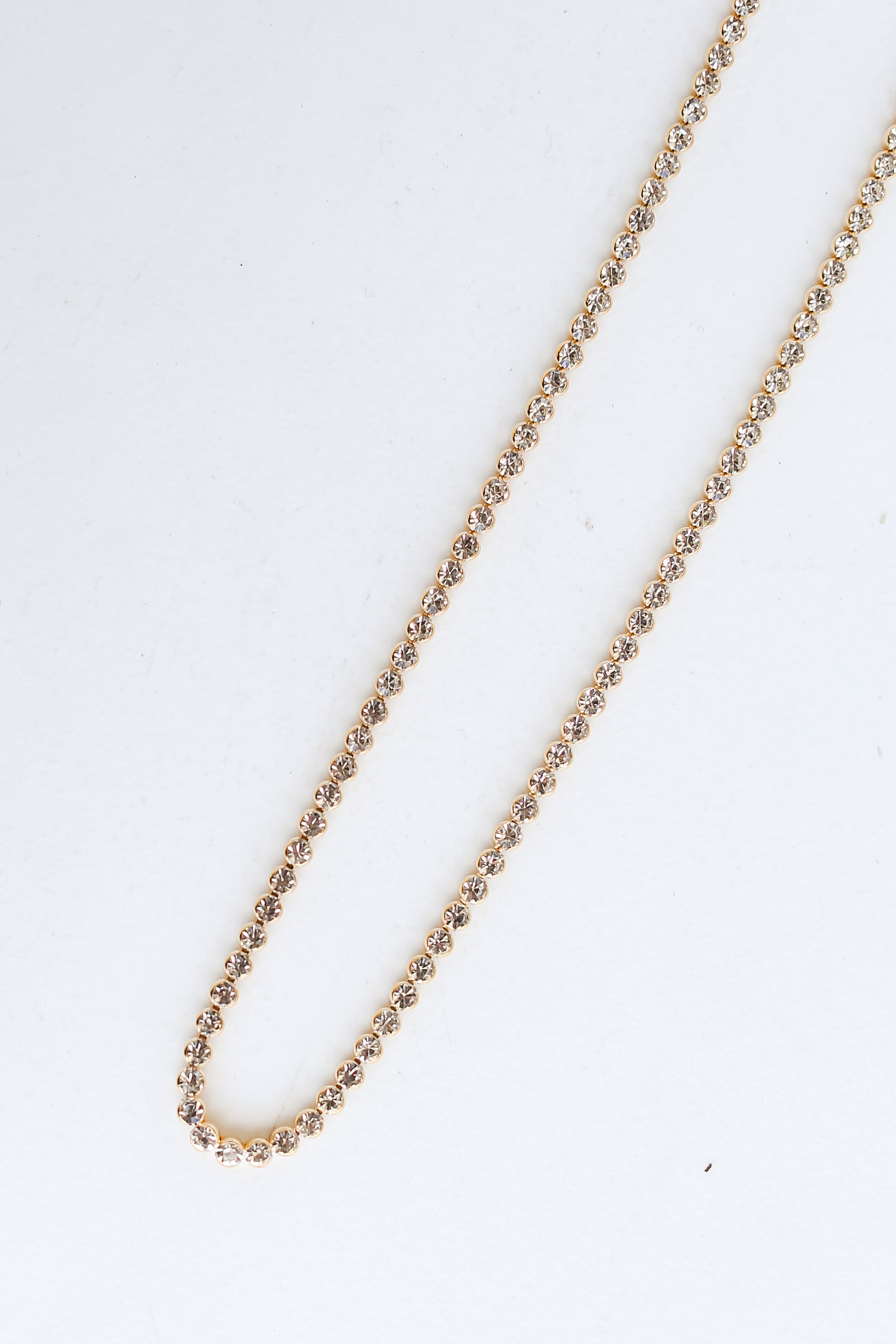 Gold Rhinestone Necklace