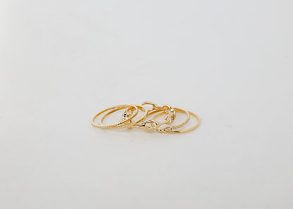 Sabrina Gold Ring Set