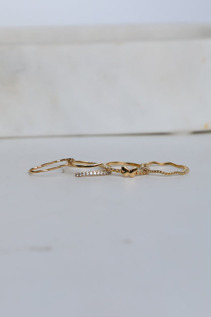 Elena Gold Ring Set