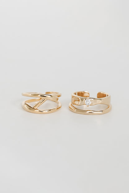 Bree Gold Ring Set