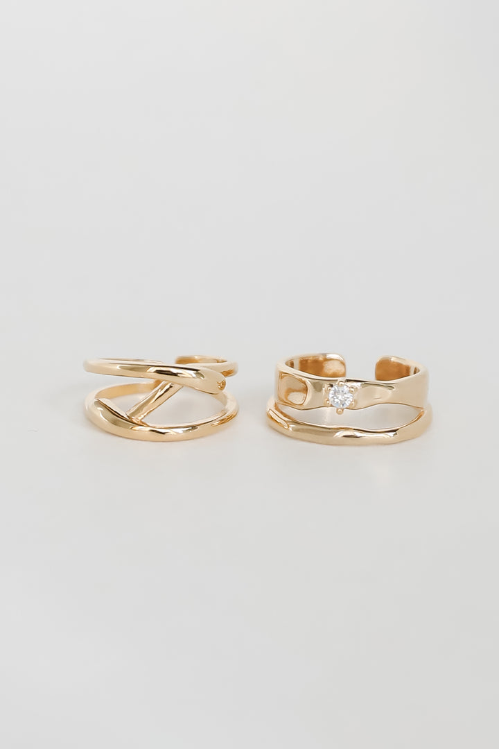 Bree Gold Ring Set