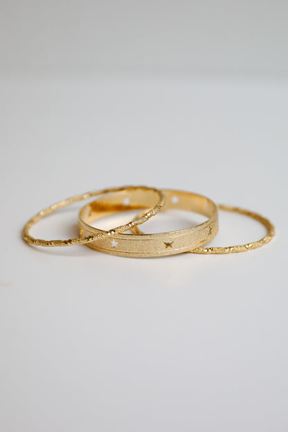 Cecelia Gold Star Bangle Set