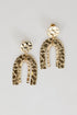 Phoebe Gold Textured Statement Earrings