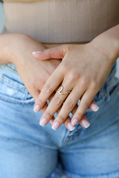 Gold Wave Ring