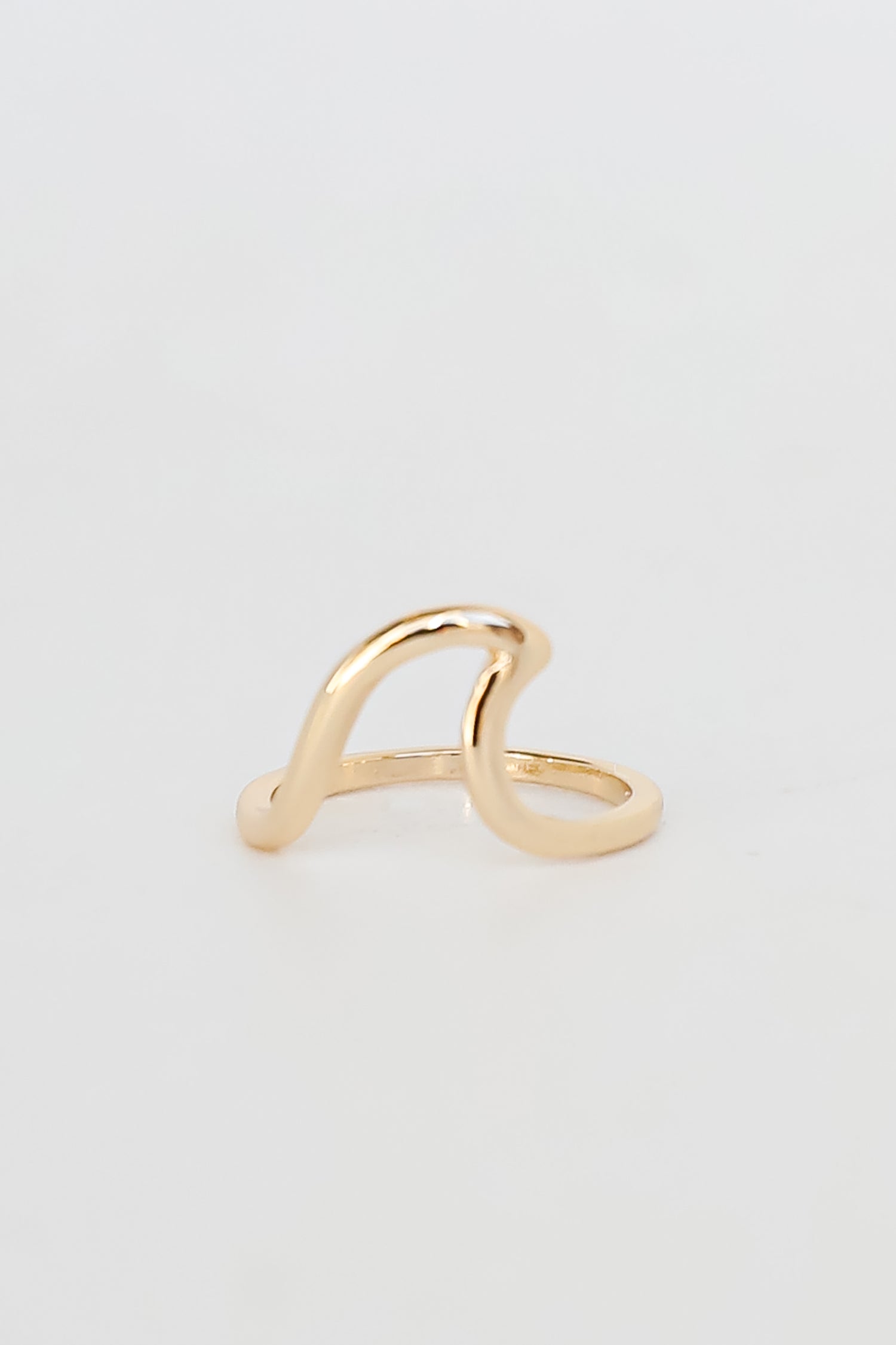 cute Gold Wave Ring