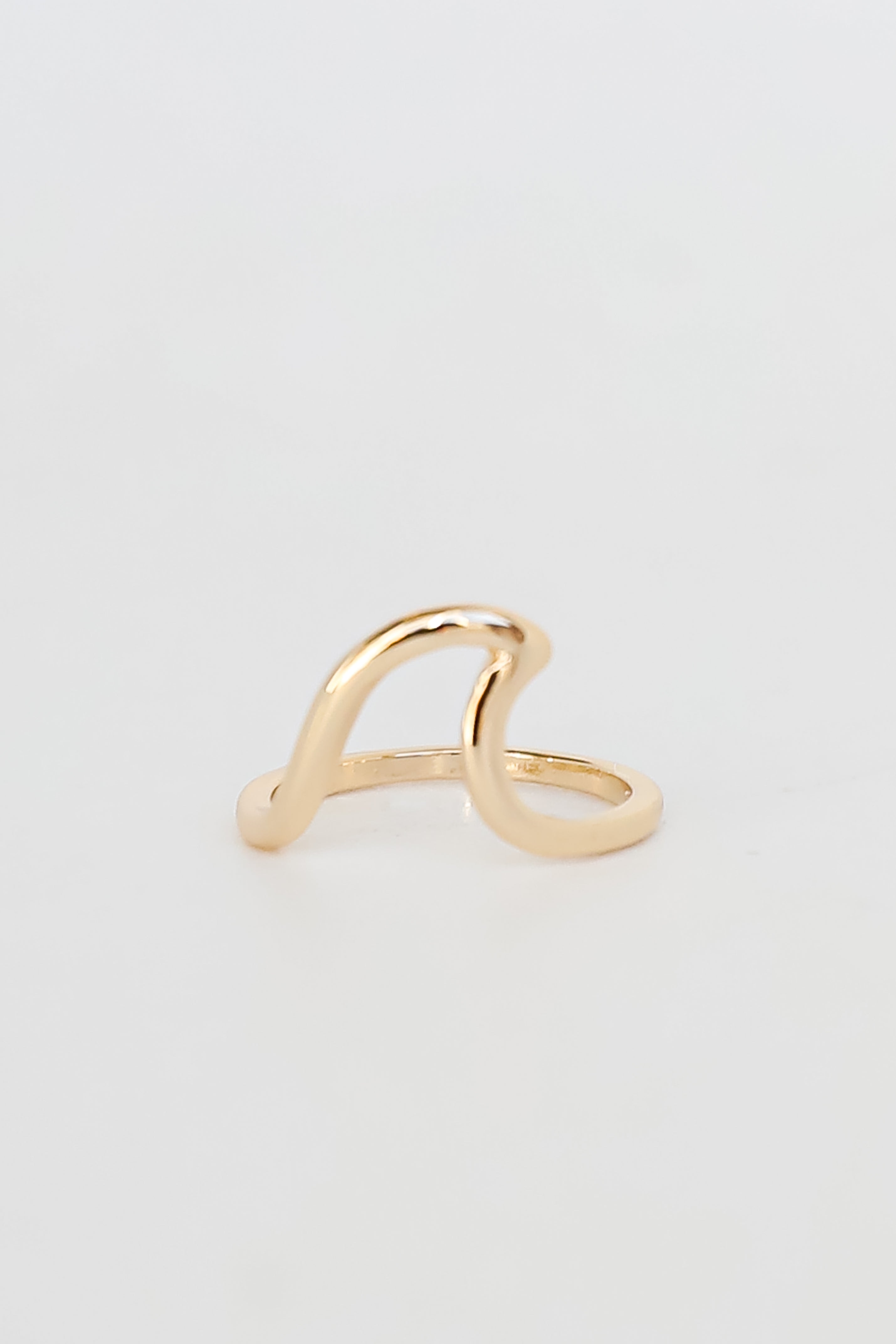 cute Gold Wave Ring