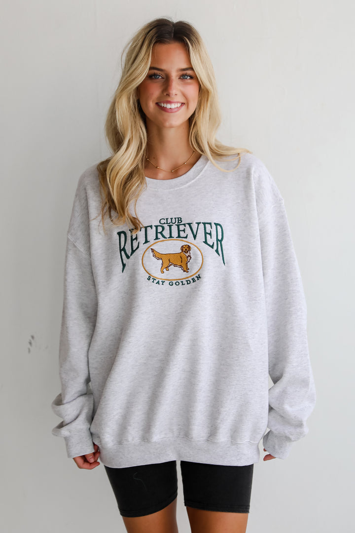 Golden Retriever Light Heather Grey Sweatshirt