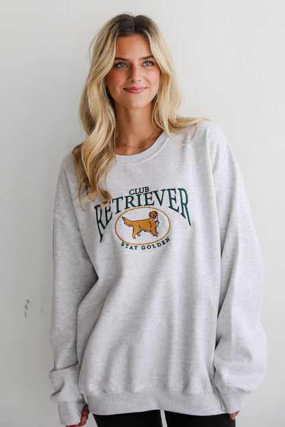 Golden Retriever Light Heather Grey Sweatshirt