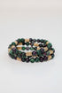 Samantha Green Beaded Bracelet Set