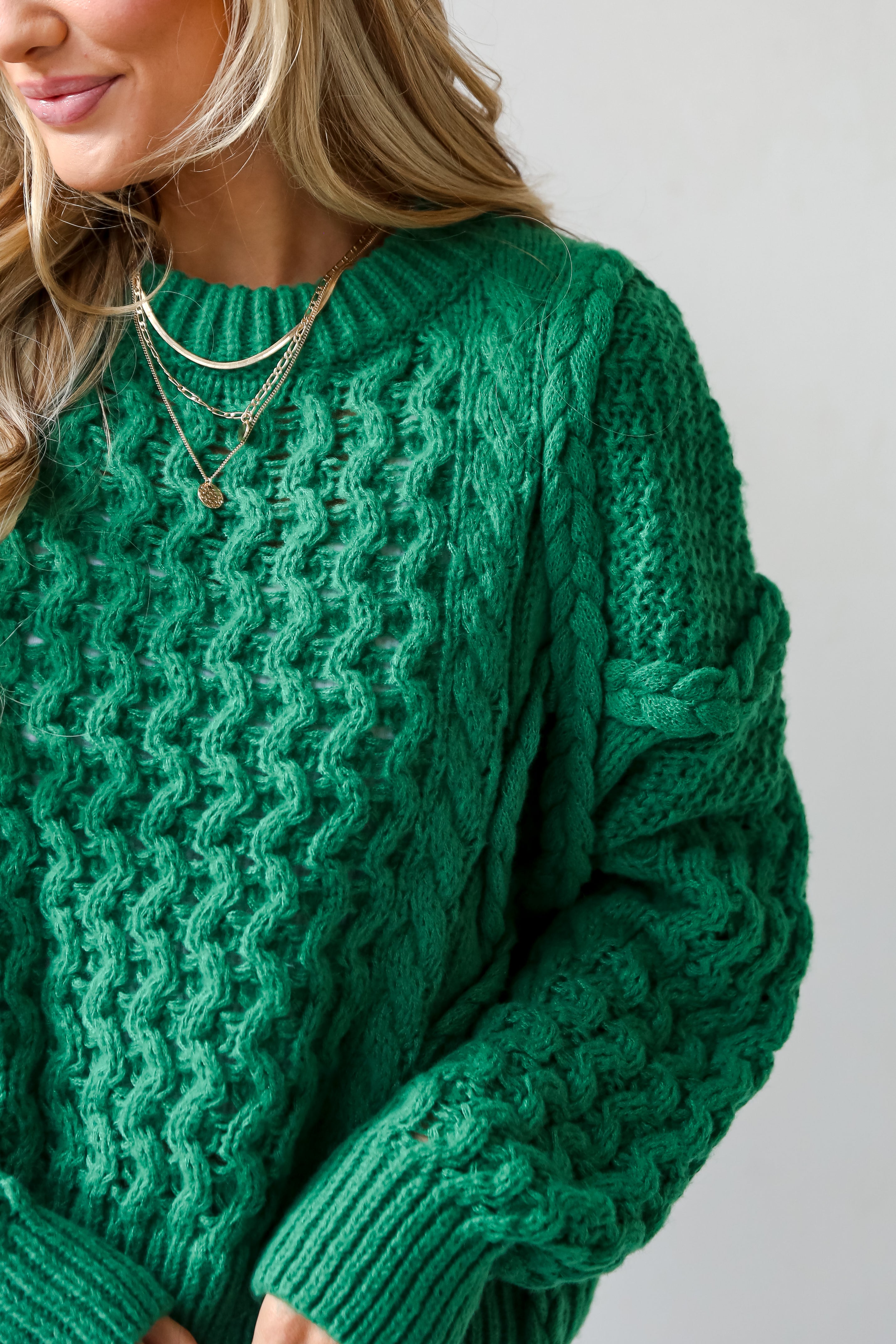 green sweaters