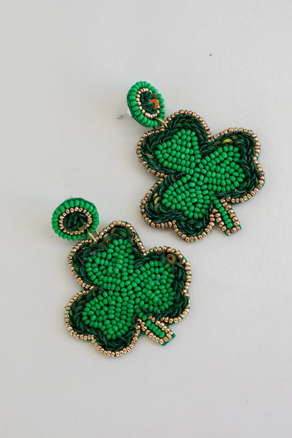 st pattys day earrings