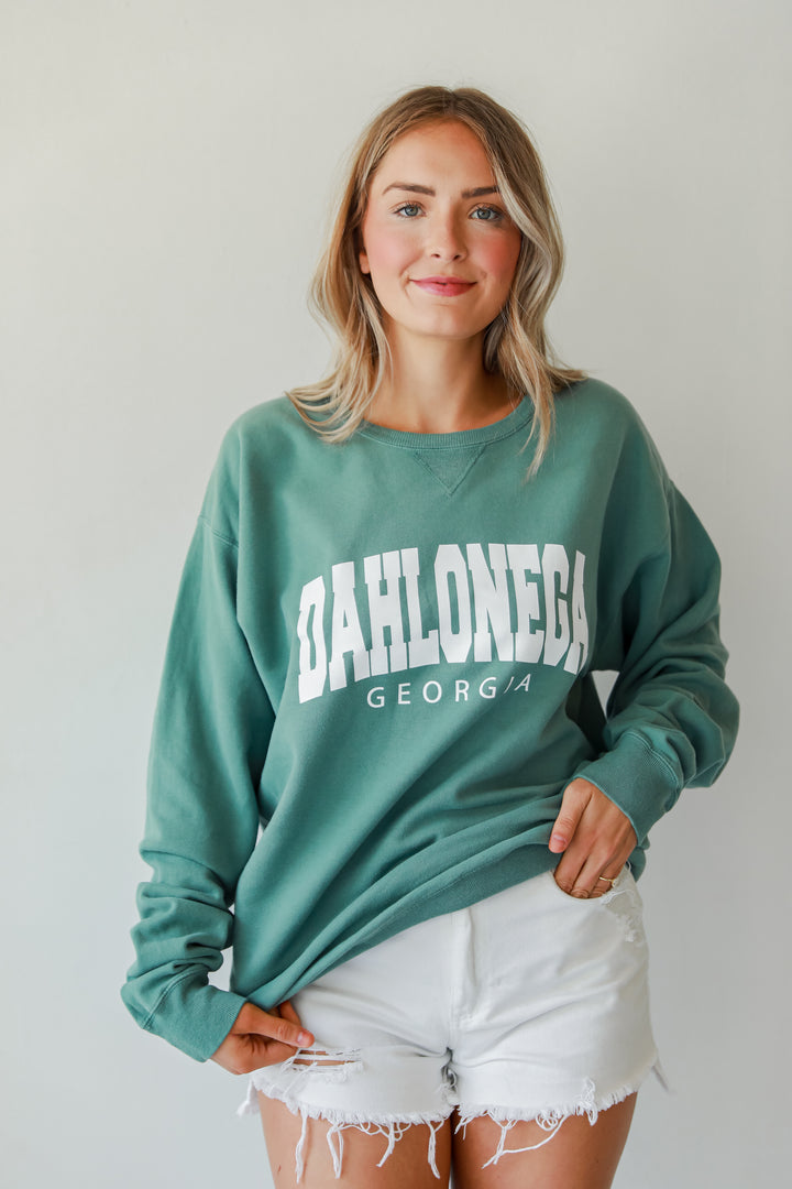 Seafoam Dahlonega Georgia Pullover front view