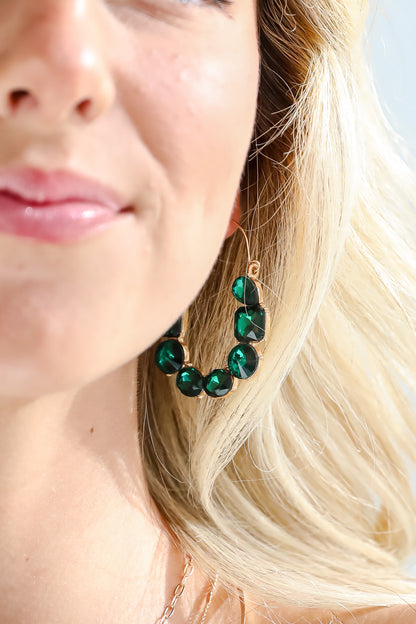 Brittany Gemstone Statement Earrings