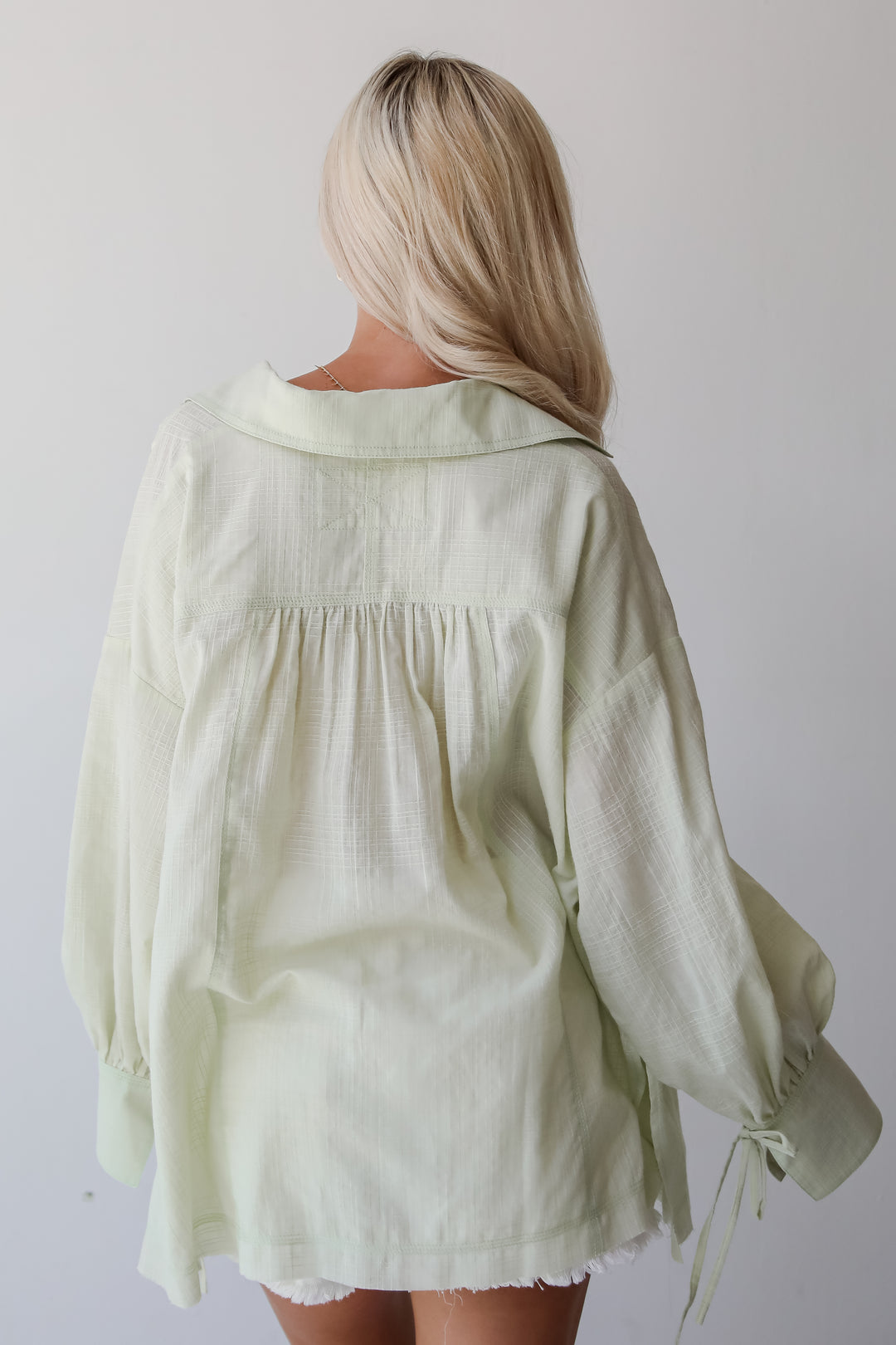 Light Green Oversized Blouse