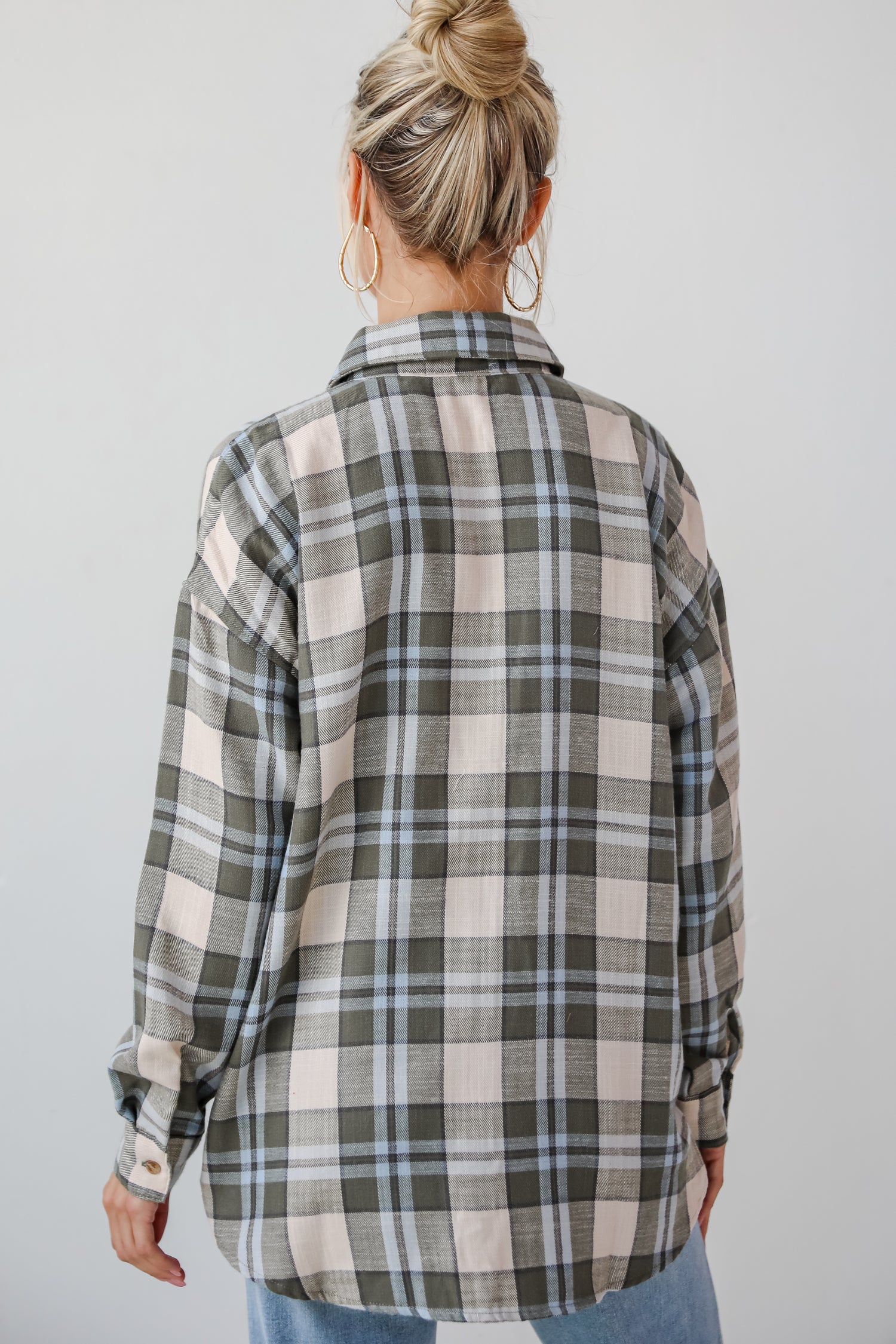 Autumn Energy Hunter Green Plaid Flannel