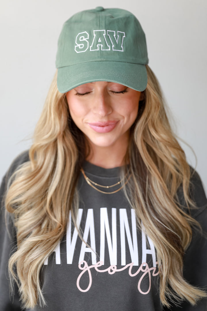 green SAV Embroidered Hat 