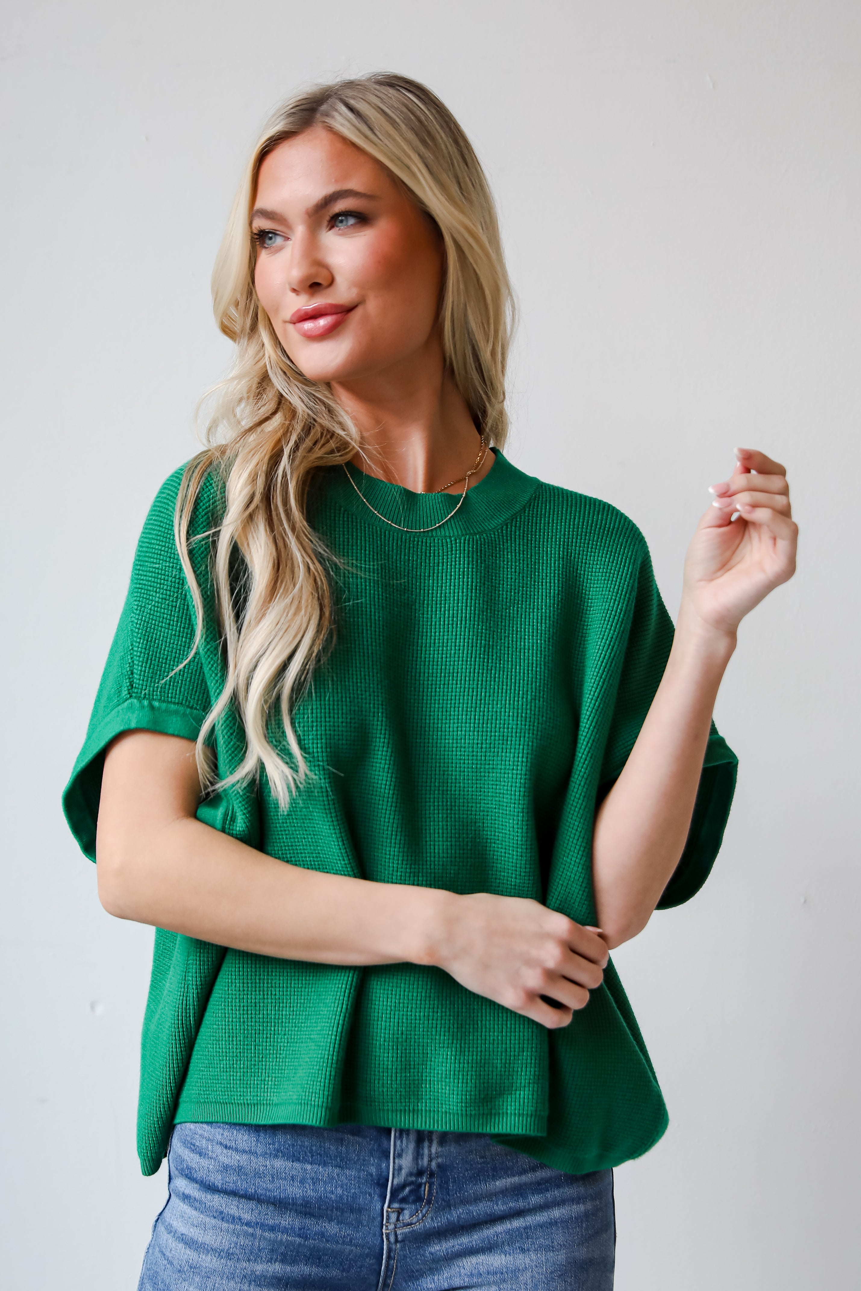 kelly green tops