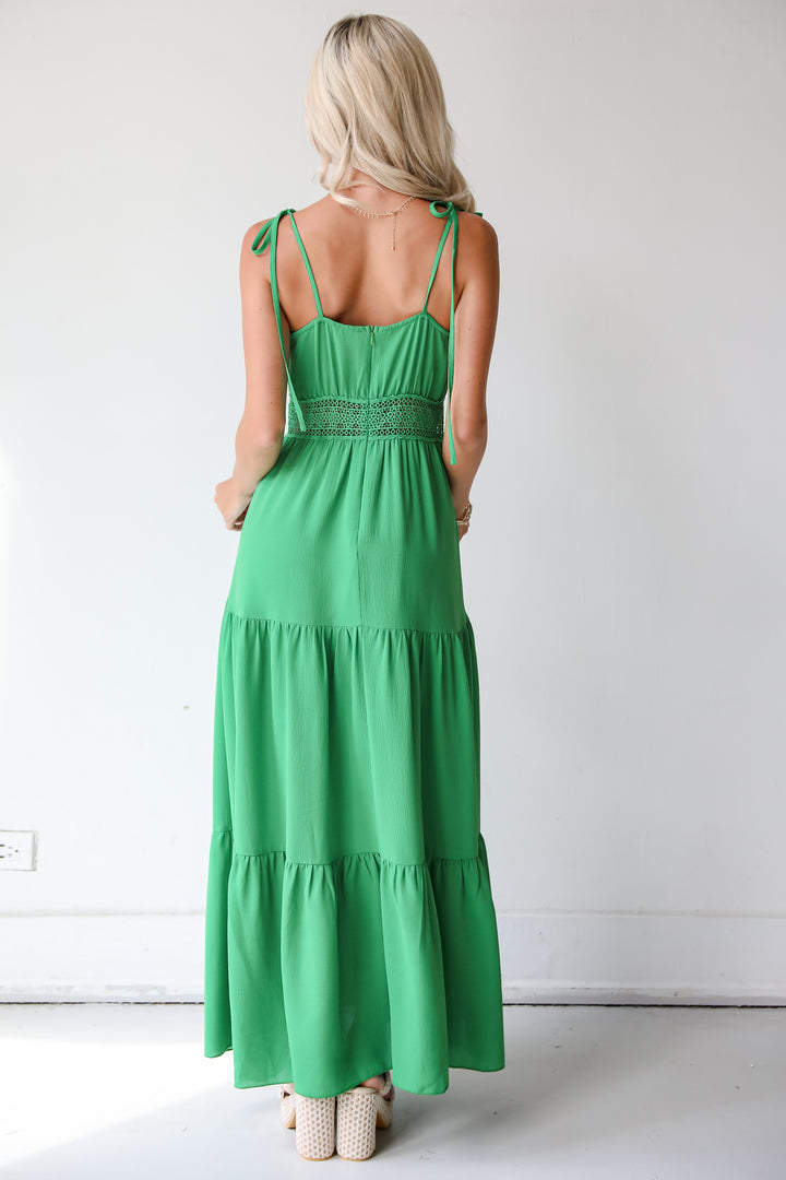 Green Tiered Maxi Dress