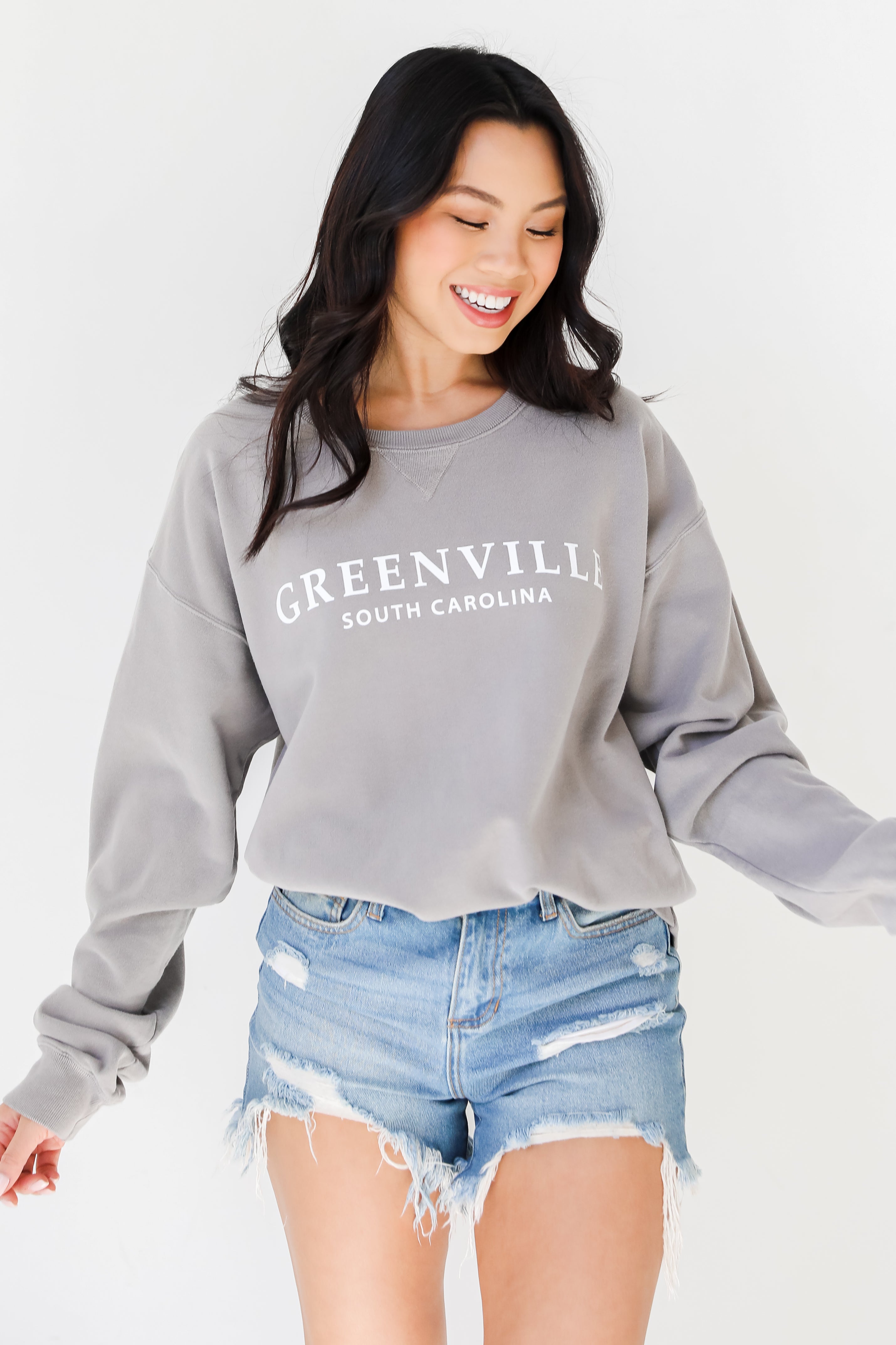 Grey Greenville South Carolina Pullover