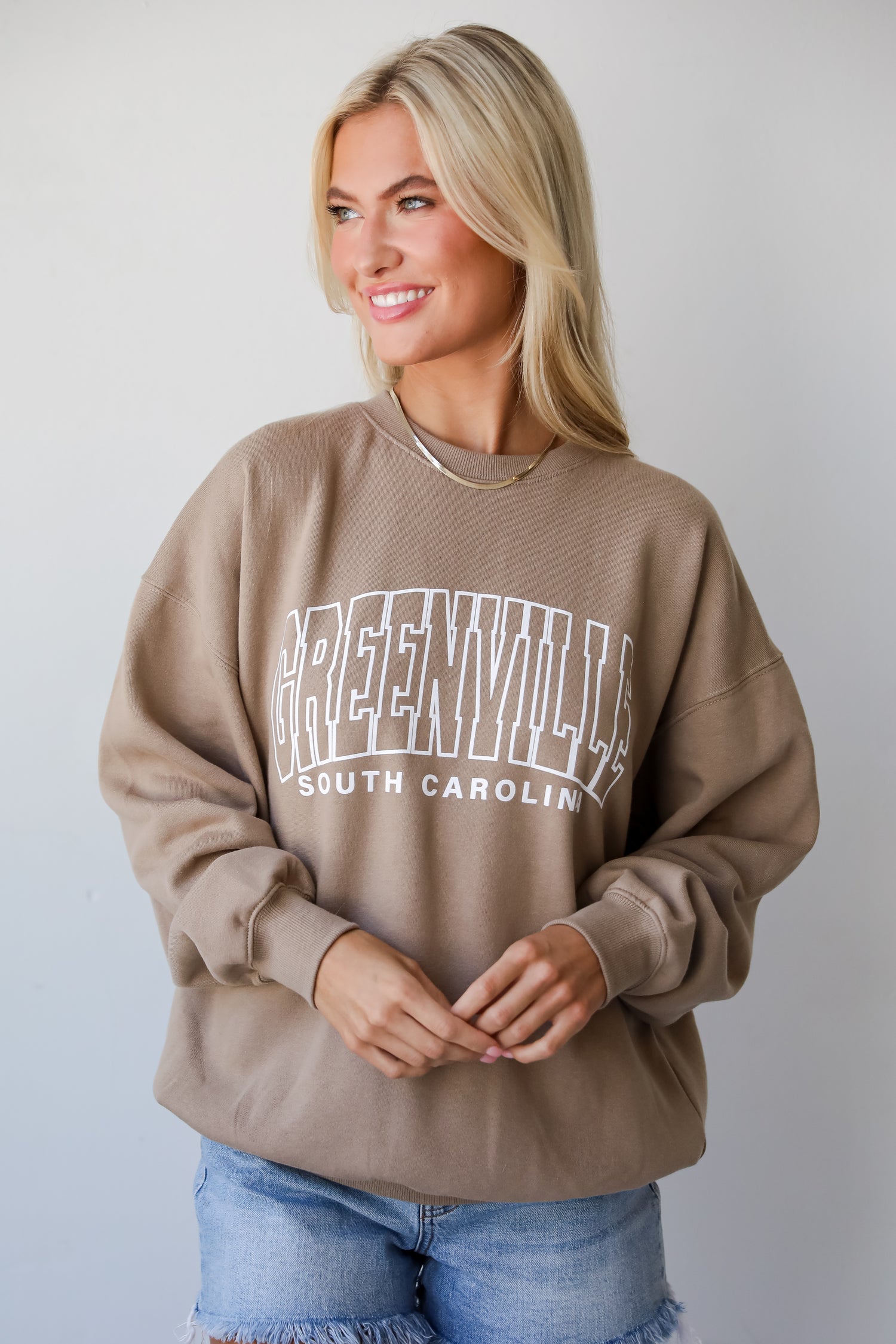 Tan Greenville South Carolina Sweatshirt