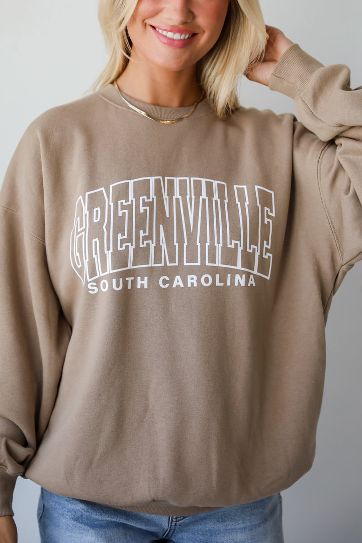 Tan Greenville South Carolina Sweatshirt