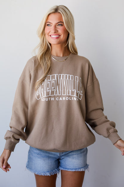 Tan Greenville South Carolina Sweatshirt