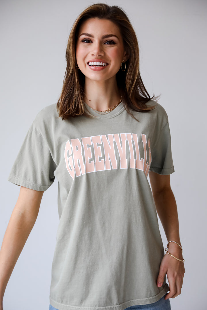 Khaki Greenville Tee for women