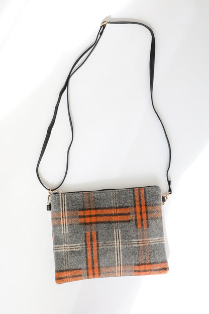 Tasteful Aesthetic Plaid Crossbody Bag