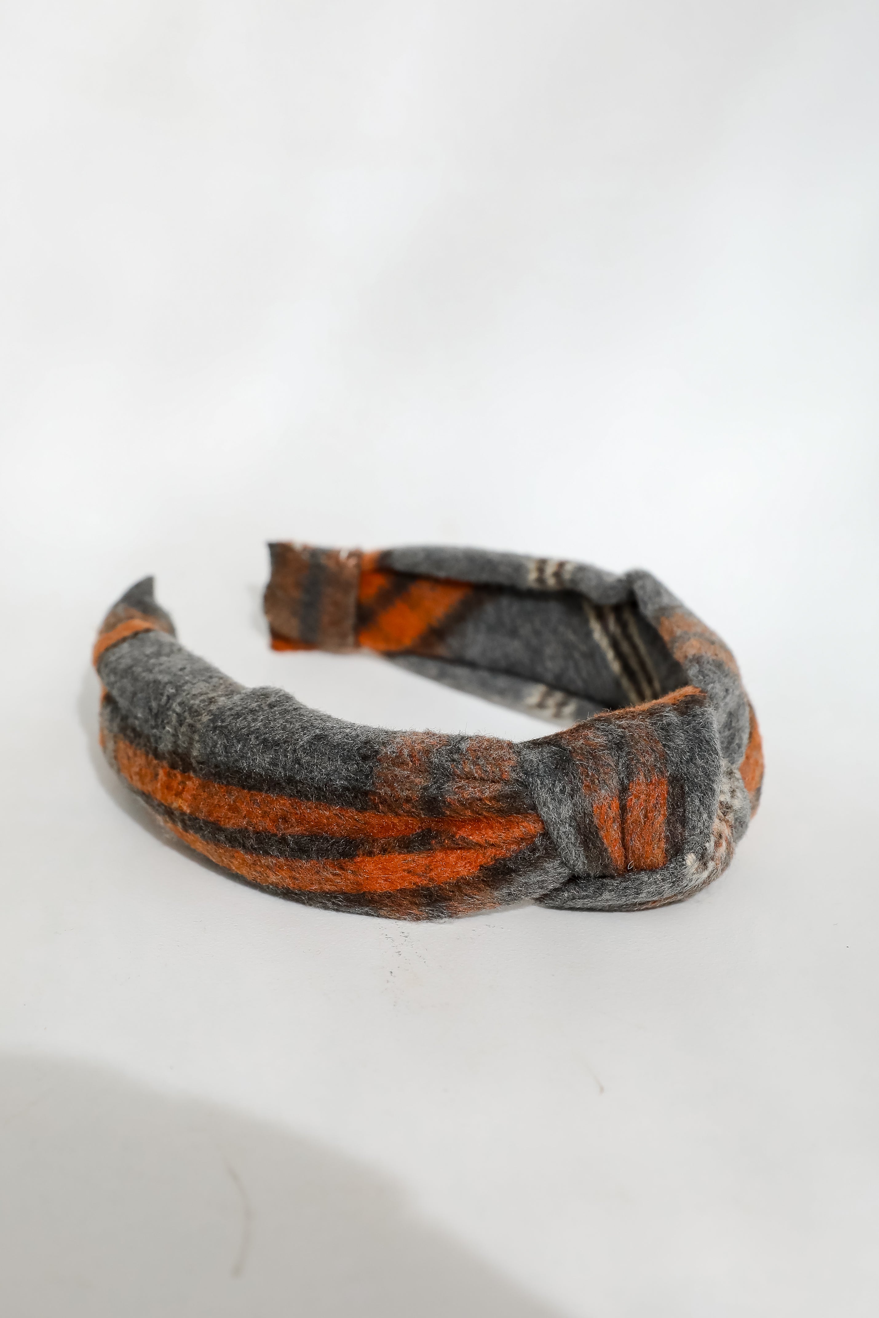 Precious Energy Plaid Knotted Headband