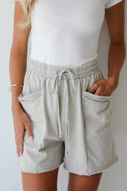 Afternoon Aesthetic Grey Lounge Shorts