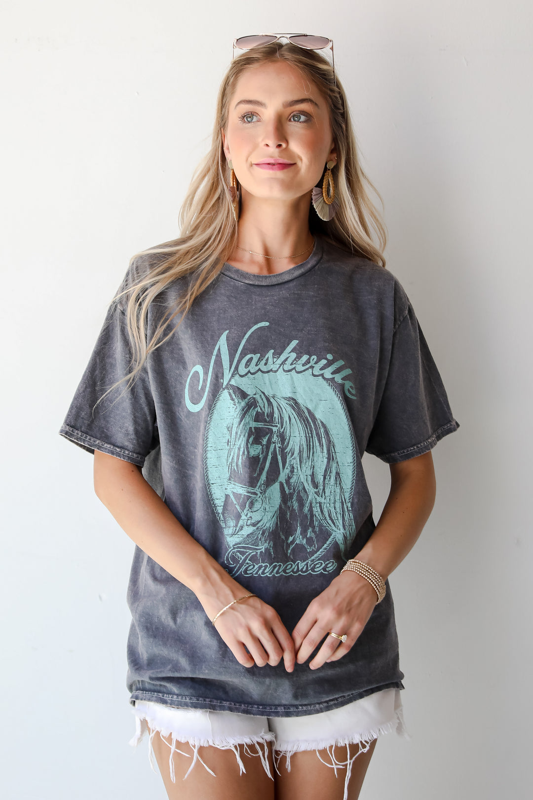 Nashville Tennessee Grey Graphic Tee