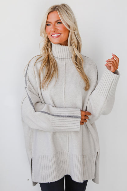 Posh Upgrade Turtleneck Oversized Sweater