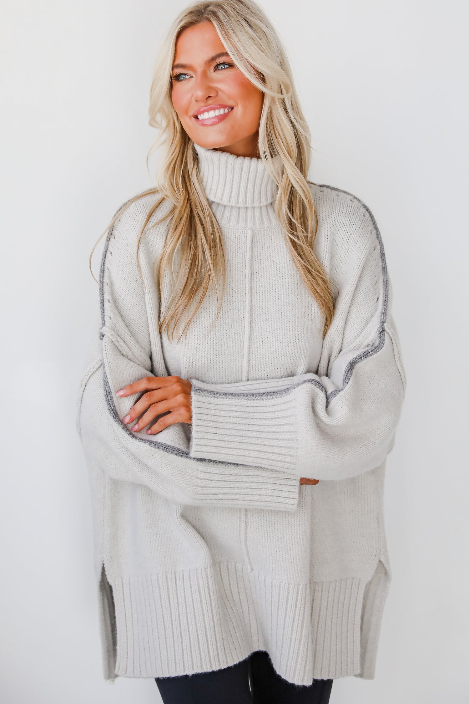 Posh Upgrade Turtleneck Oversized Sweater