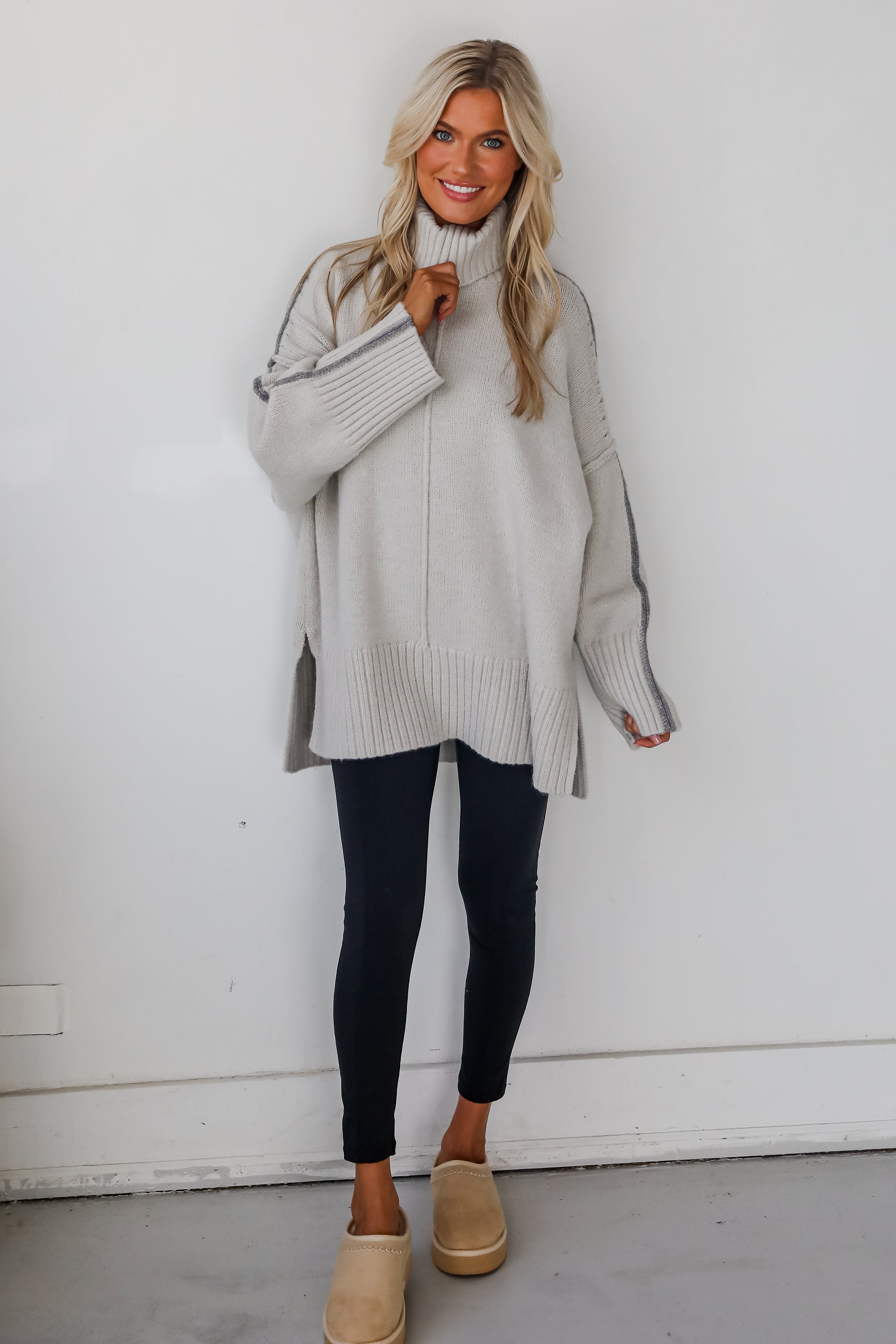 Posh Upgrade Turtleneck Oversized Sweater