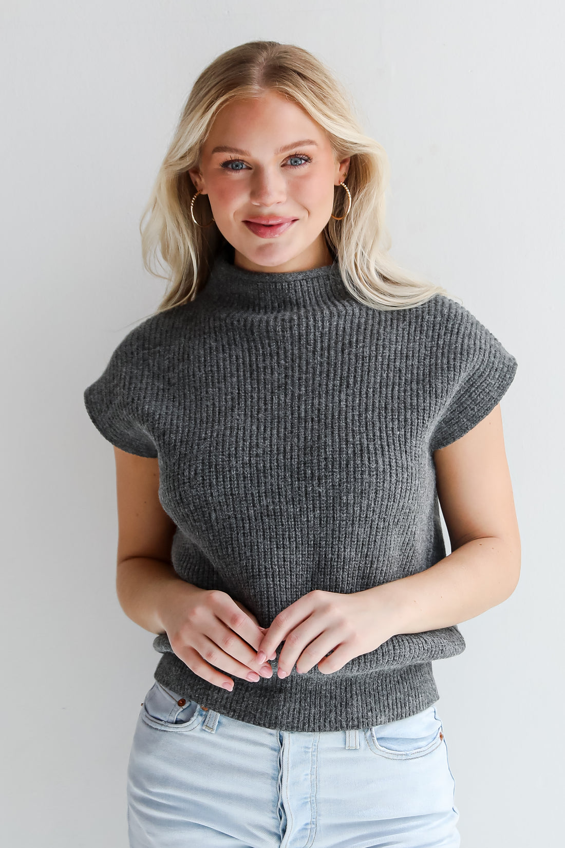 Autumn Perfection Charcoal Sweater Top