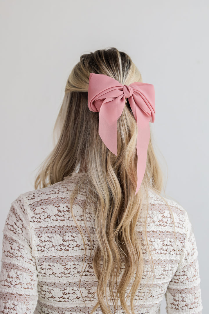 Luxe Poise Bow Hair Clip